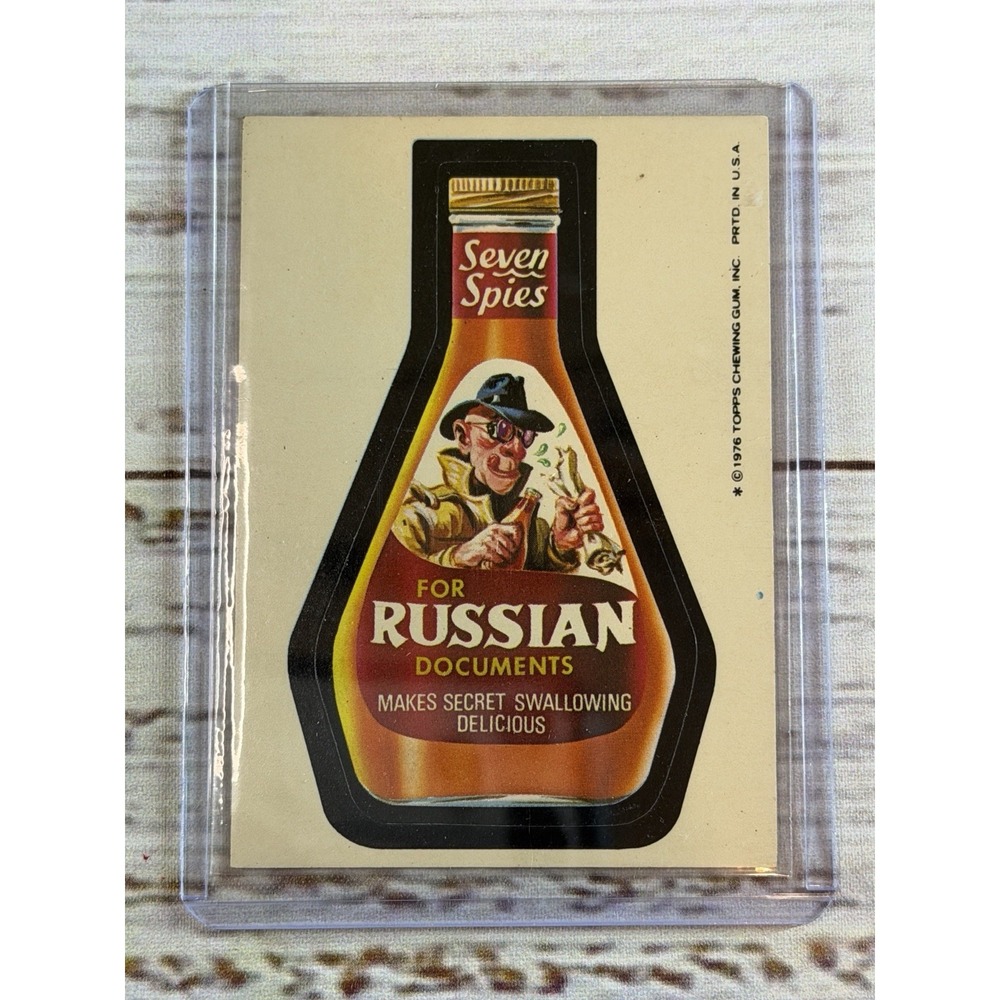 1976 Topps Wacky Packages Series 16‎ Seven Spies For Russian Documents